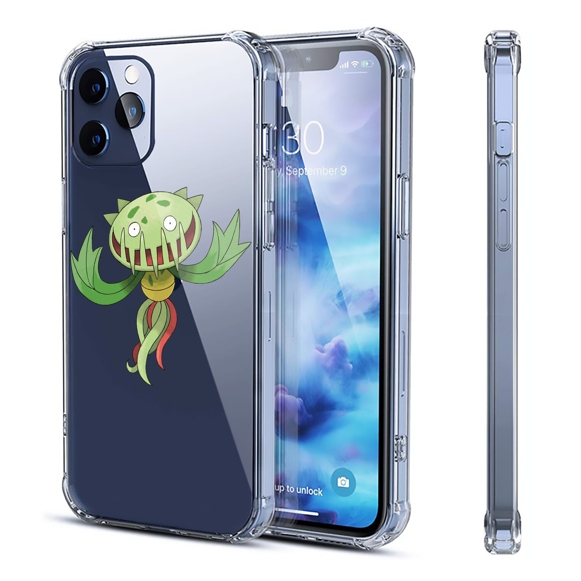 （画像用） ポケットモンスター Pokémon 【iPhone 12シリーズ対応】透明スマホケース（クリアソフトケース）